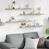 vidaXL Wandschappen 4 st 80x9x3 cm sonoma eikenkleurig