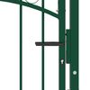 vidaXL Poort met speerpunten 104x134,5 cm staal groen