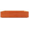 vidaXL Plantenbak 110x110x26,5 cm massief grenenhout wasbruin