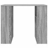 vidaXL Bureau met plank Grijs Sonoma 90 x 50 x 75 cm Bewerkt hout