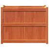 vidaXL Plantenbak 90x50x70 cm massief grenenhout wasbruin