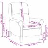vidaXL Fauteuil Crème 76 x 94 x 102 cm Stof