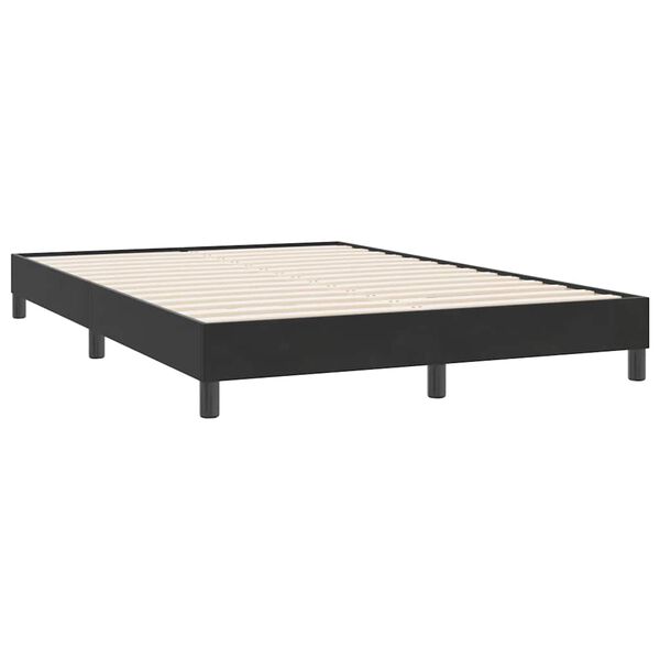 vidaXL Bedframe zonder matras 140x220 cm fluweel zwart