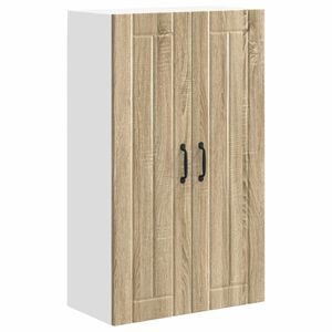 vidaXL Wandkast LUCCA Sonoma Eiken 60 x 31 x 100 cm Bewerkt hout