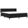 vidaXL Boxspringbed met matras Zwart 200 x 180 cm Polyester