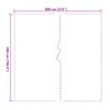 vidaXL Doorzichtig zeildoek met zeilringen 5x8 m PVC