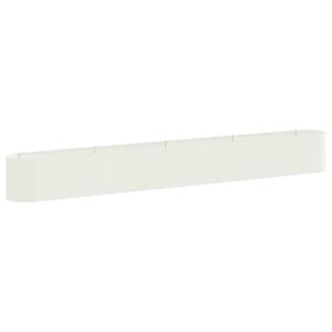 vidaXL Verhoogd Tuinbed Wit 360 x 40 x 40 cm