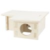 TRIXIE Knaagdierenhuis 3 kamers 30x12x30 cm hout