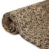 vidaXL Tapijt Naturel en zwart 80 x 400 cm Jute