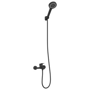 vidaXL Doucheset Zwart G 1/2 inch