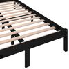 vidaXL Bedframe massief grenenhout zwart 120x200 cm