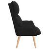 vidaXL Fauteuil Zwart 69 x 74 x 93 cm Stof