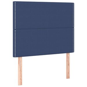 vidaXL Hoofdbord blauw 90x5x118/128 cm stof