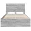 vidaXL Bedframe Grijs Sonoma 120 x 200 cm Massief grenenhout