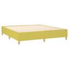 vidaXL Boxspring met matras en LED stof groen 180x200 cm