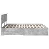 vidaXL Bedframe met hoofdeinde Beton Grijs 180 x 200 cm Bewerkt hout