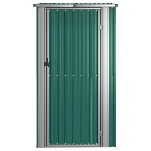 vidaXL Tuinhuis Groen 118,5x97x209,5 cm Gegalvaniseerd Staal