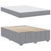 vidaXL Bedframe met matras Lichtgrijs 160 x 200 cm Stof