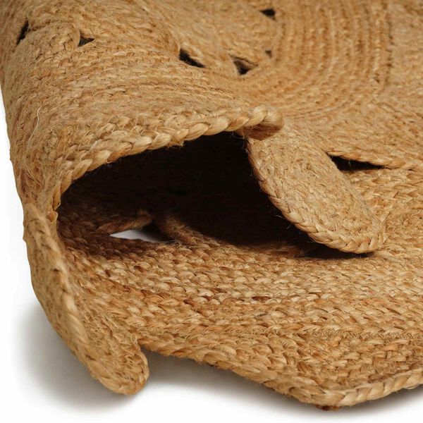 vidaXL Tapijt Bruin &Oslash; 240 cm Jute