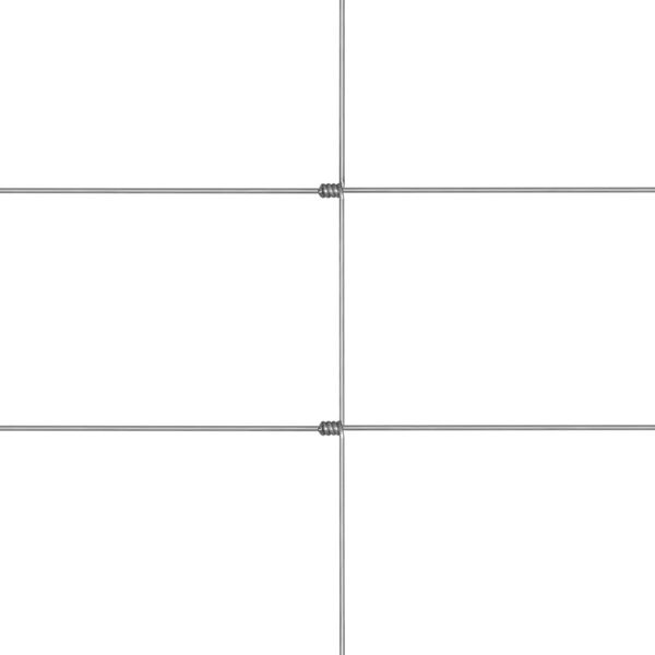 vidaXL Tuinhek 50x1,25 m gegalvaniseerd staal zilverkleurig