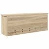 vidaXL Wandgemonteerde kapstok met plank Sonoma Eiken 80 x 20 x 30 cm