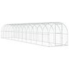 vidaXL Kippenhok zilver 1200 x 200 x 200 cm Gegalvaniseerd staal