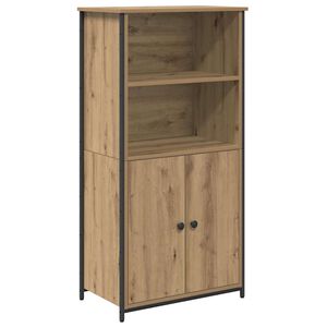 vidaXL Highboard Artisan Eiken 62 x 36 x 121,5 cm Bewerkt hout