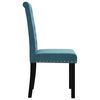 vidaXL Eetkamerstoelen 4 st fluweel blauw