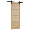 vidaXL Schuifdeur ORKDAL Naturel 83 x 211 cm Massief grenenhout