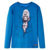 Kindershirt met lange mouwen 128 petrol