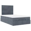 vidaXL Ottoman bed met matrassen en LED's 120x190cm fluweel