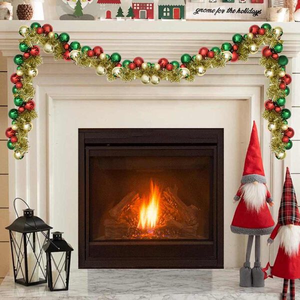 vidaXL Kerstbal Guirlande Multikleur 186 cm Polystyreen