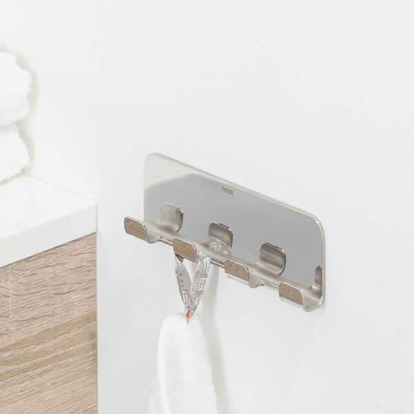 Tiger Multi handdoek haak Colar chroom 1314730346