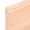 vidaXL Tafelblad 140x60x(2-6) cm onbehandeld massief eikenhout