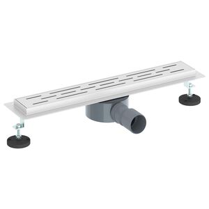 vidaXL Doucheafvoer Lijnontwerp met 360&deg; Sifon zilver 50 cm