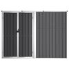 vidaXL Tuinschuur 225x89x161 cm gegalvaniseerd staal antracietkleurig