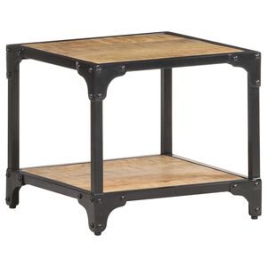 vidaXL Salontafel 40x40x36 cm massief ruw mangohout