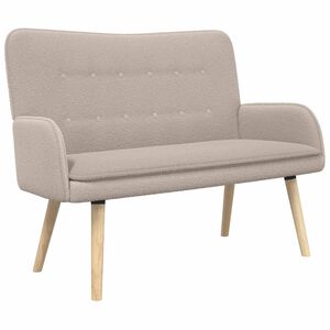 vidaXL 2-Zits Sofa Lichtgrijs 115 x 61 x 87 cm Boucl&eacute;