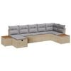 vidaXL Tuinbankenset 8 st Beige poly rattan