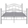 vidaXL Bedframe metaal grijs 120x200 cm