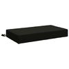 vidaXL Rugkussen SOEST 100% Polyester Zwart 70 x 40 x 10 cm