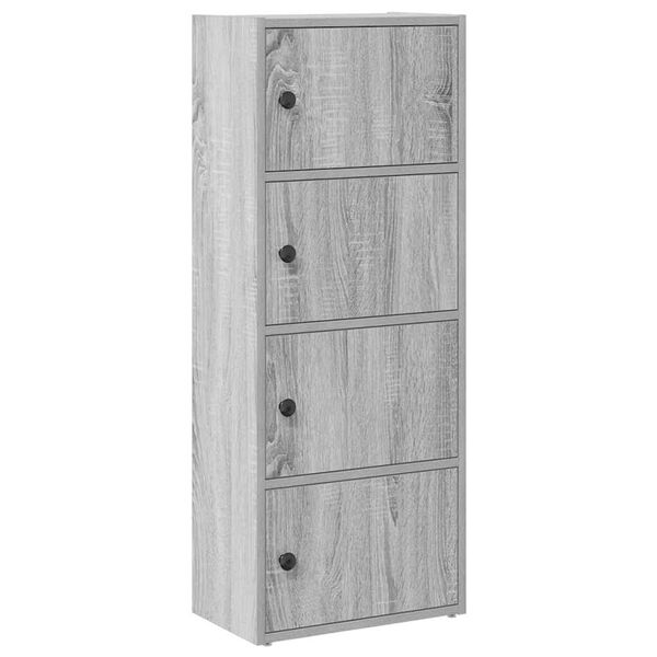 vidaXL Boekenkast 40x24x102 cm bewerkt hout grijs sonoma eikenkleurig