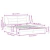 vidaXL Bedframe zonder matras "Hvar" stof lichtgrijs 180x200 cm