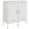 vidaXL Dressoirs 2 st 36x39x79 cm staal wit