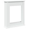 vidaXL Haardombouw 75x20x87,5 cm bewerkt hout wit