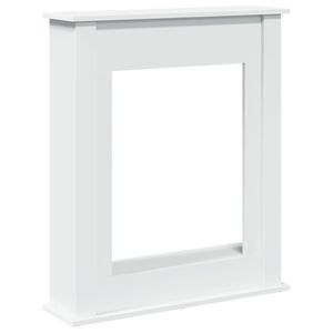 vidaXL Haardombouw 75x20x87,5 cm bewerkt hout wit