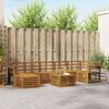 vidaXL Sofa-Sets 8 pcs Naturel Massief Acaciahout