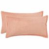 vidaXL Kussensloop 2 st HOUTEN Roze 40 x 80 cm Boucl&eacute;