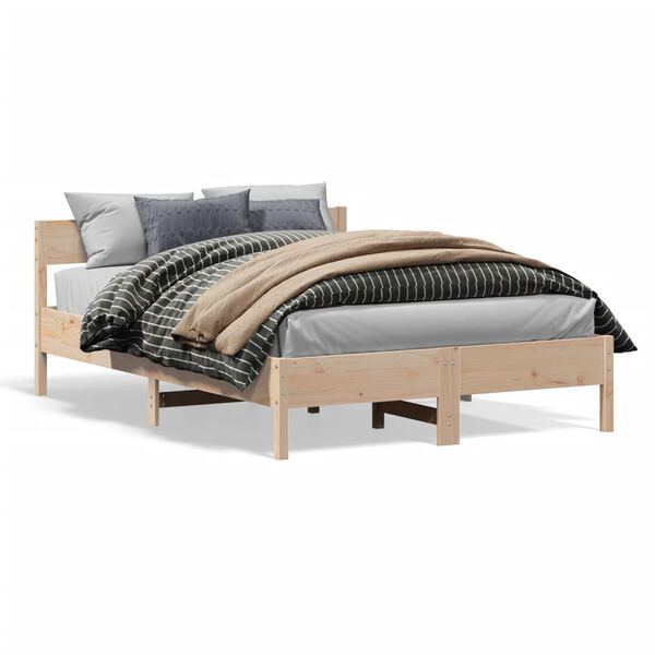 vidaXL Bedframe zonder matras massief grenenhout 160x200 cm