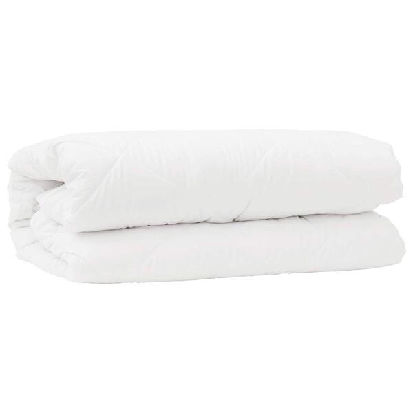 vidaXL Dekbed Set met kussen 2 pcs Wit Microfibre